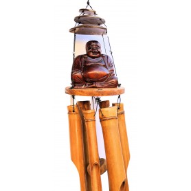 Windspiel Klangspiel Bambus mit Buddha ca 45 cm Zen Manufaktur BASAZM5