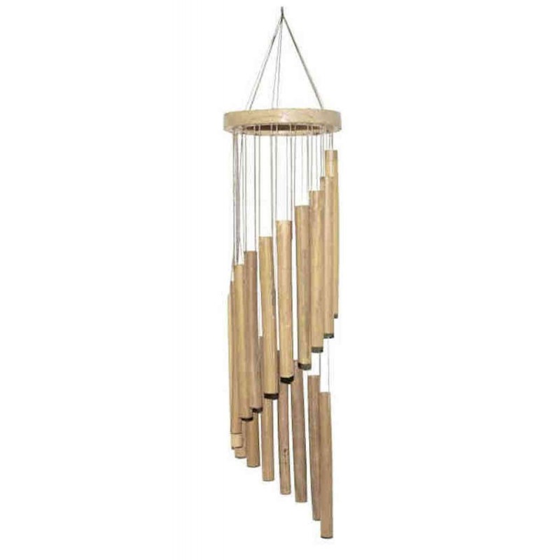 Windspiel aus Spirale mit Bambus- Klangkörpern 55cm Zen Manufaktur BSATZM2 Windspiel aus Spirale mit Bambus- Klangkörpern 55cm Zen Manufaktur BSATZM2