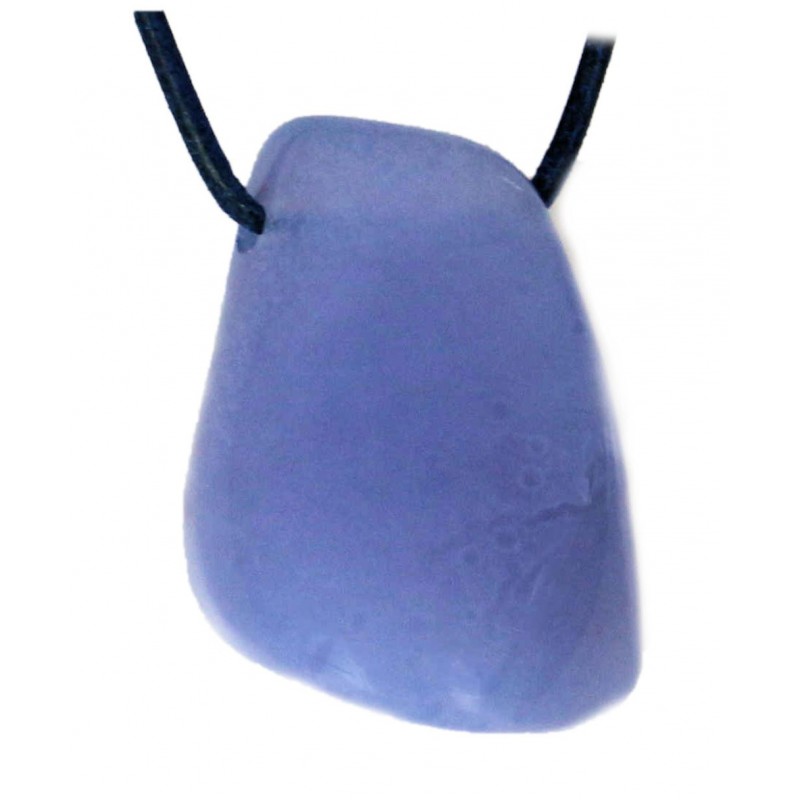 Chalcedon blue Storm - mit Bohrung gebohrter Trommelstein Edelstein gebohrt L Zen Manufaktur EBOZM17 Chalcedon blue Storm - mit Bohrung gebohrter Trommelstein Edelstein gebohrt L Zen Manufaktur EBOZM17