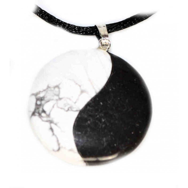 Yin Yang Anhänger mit Band Obsidian Magnesit 30mm Zen Manufaktur EKTBZM22 Yin Yang Anhänger mit Band Obsidian Magnesit 30mm Zen Manufaktur EKTBZM22