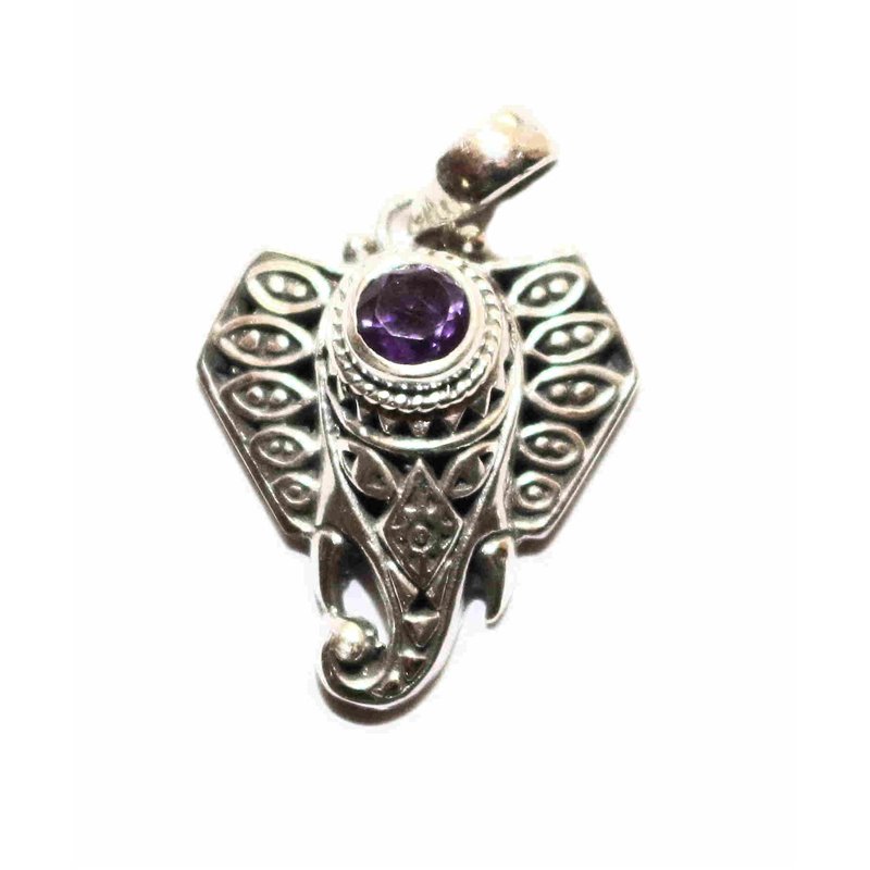 Ganesha Silber mit Amethyst Carbochon 20 x 20 Anhänger 925 Silber Vintage 20 x 20mmSEOZZM17 Ganesha Silber mit Amethyst Carbochon 20 x 20 Anhänger 925 Silber Vintage 20 x 20mmSEOZZM17