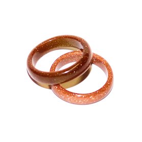 Edelstein Ring poliert Außenseite abgerundet 6 mm verschiedene Steinsorten und Größen Fingerring Zen Manufaktur ERAZM06