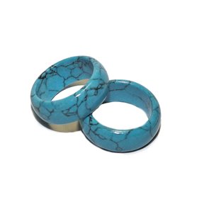 Edelstein Ring poliert Außenseite abgerundet 10 mm verschiedene Steinsorten und Größen Zen Manufaktur ERAZM10