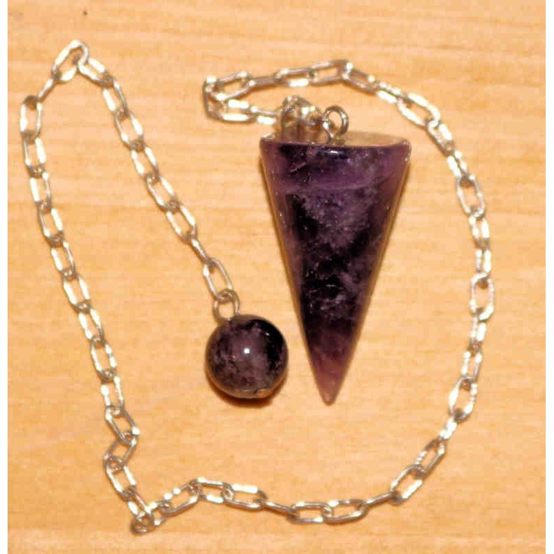 Pendel Edelstein in Kegelform aus Edelstein mit Silberkette und Endkugel Zen Manufaktur ESPZM4 Pendel Edelstein in Kegelform aus Edelstein mit Silberkette und Endkugel Zen Manufaktur ESPZM4