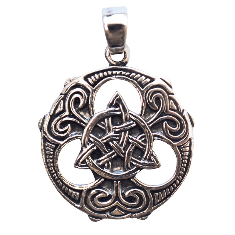 Anhänger "Keltischer Dreiecksknoten" 2,5cm Silber 925