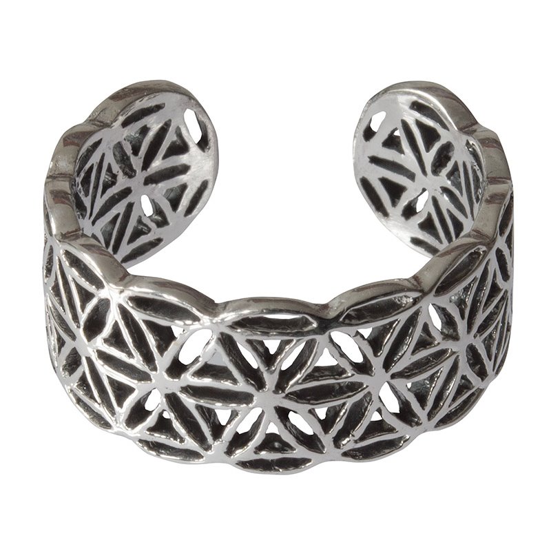 Ring "Blume des Lebens" offen Silber 925 4,3g Ring "Blume des Lebens" offen Silber 925 4,3g