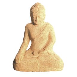 Buddha in Meditation Sandstein natur 10x15cm