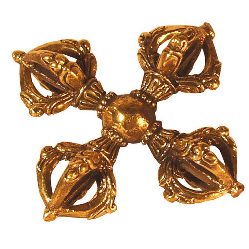 Doppel-Dorje Messing 5cm Doppel-Dorje Messing 5cm