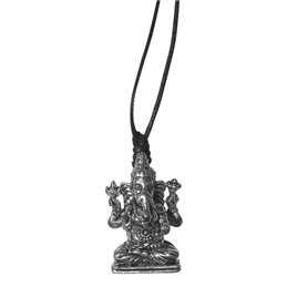 Halskette "Ganesha" silberfarben Messing 3cm