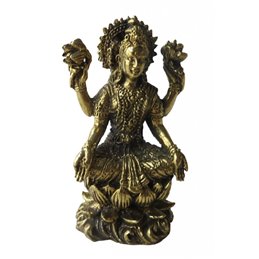 "Lakshmi auf Lotus" Messing 5cm