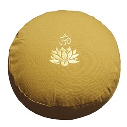 Meditationskissen mit Inlet ""Lotus Om"" Baumwolle(80%), Polyester(20%) moosgrÃ¼n