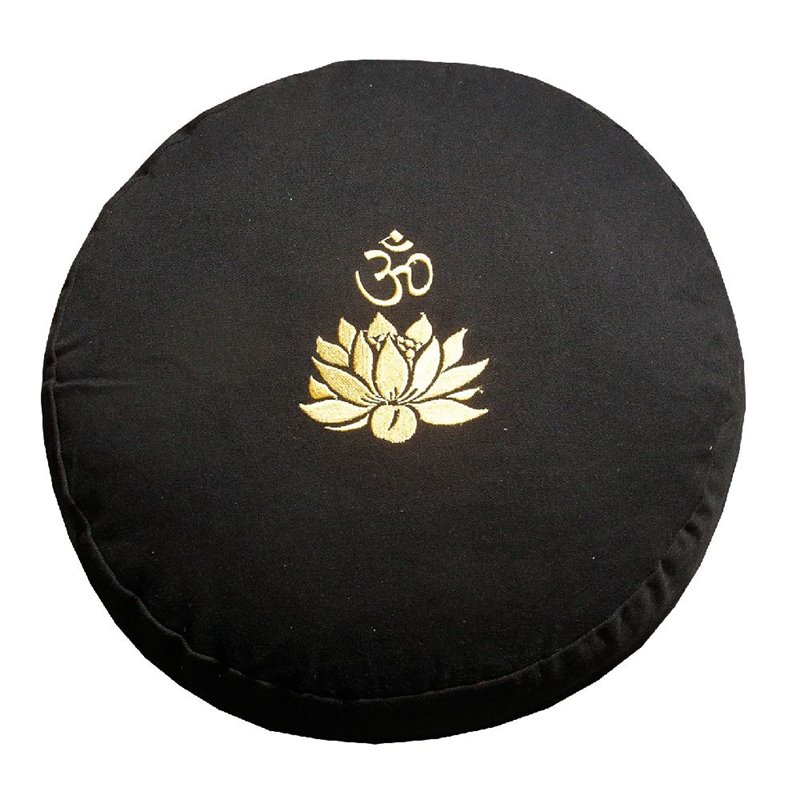 Meditationskissen mit Inlet "Lotus Om" Baumwolle(80%), Polyester(20%) schwarz Meditationskissen mit Inlet "Lotus Om" Baumwolle(80%), Polyester(20%) schwarz