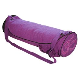 Yoga Tasche "Om" Baumwolle lila