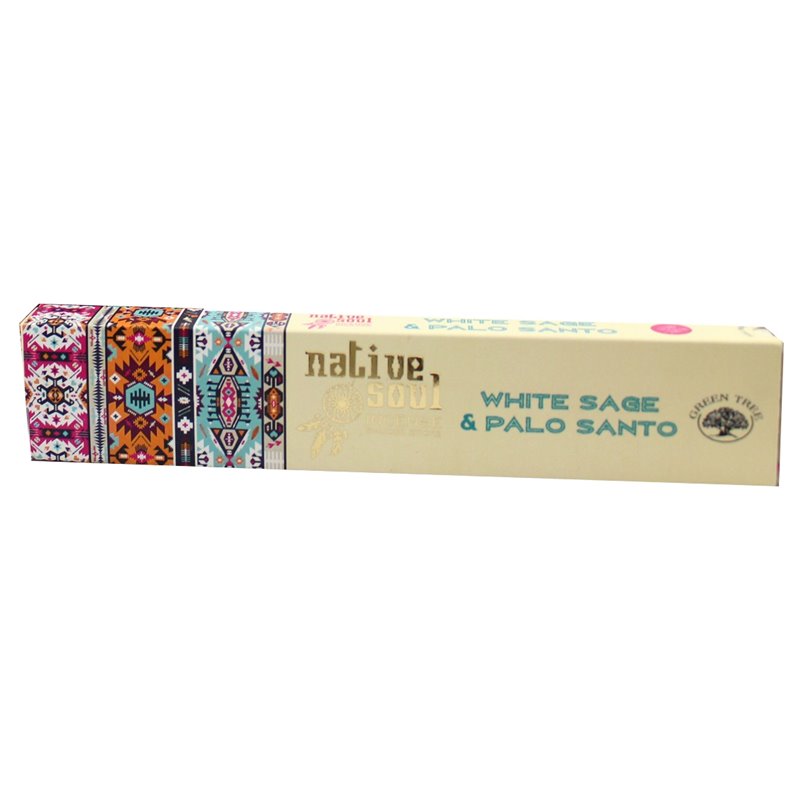 Green Tree Native Soul Incense "White Sage & Palo Santo" 15gr. Green Tree Native Soul Incense "White Sage & Palo Santo" 15gr.