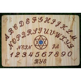 Witchboard Ouija Pentagramm Mahagoni aus Eiche Hexenbrett Magisches Board Zen Manufaktur ZMWOP801-3