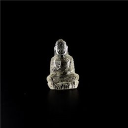 Buddha aus Bergkristall, 36,1 Gramm, ca. 5,5 x 3 cm