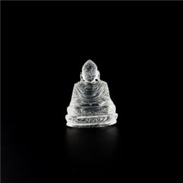 Buddha aus Bergkristall, 39,7 Gramm, 5 x 4 cm