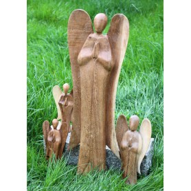 Engel stehend 20-60 cm Holz geschnitzt Schutzengel Suarholz Engel- Skulptur Zen Manufaktur BSATZM9