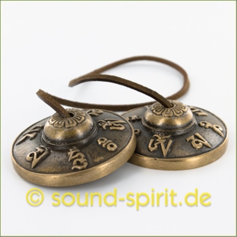 Zymbel Bronze mit Motiv ca. 7,5 cm Zymbel Bronze mit Motiv ca. 7,5 cm