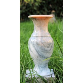 Vase Mandarinencalcit Grabvase Steinvase Zen Manufaktur ZMVAS1